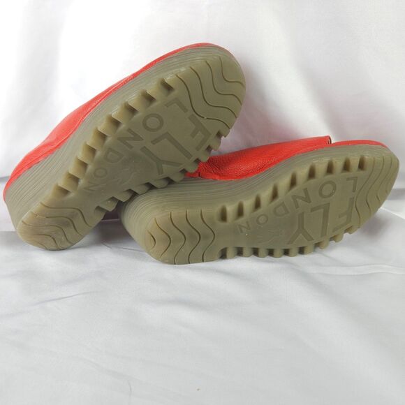 Fly London Women's  Sz 7 / 7.5 US  EU 38 Yoma307fly Peep Toe Wedge Sandal - Picture 5 of 10